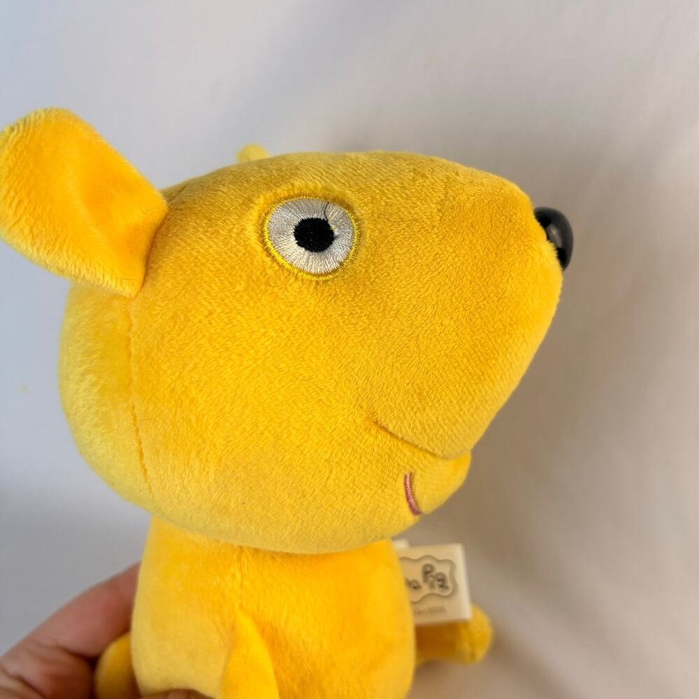 ORIGINAL 2003 PEPPA PIG 8" YELLOW TEDDY BEAR PLUSH - Picture 3 of 7